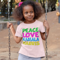 Peace Love Kamala Harris Cute