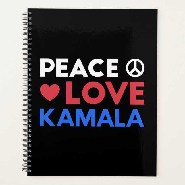 Peace Love Kamala I - Kamala Harris Pour Président (Devant)