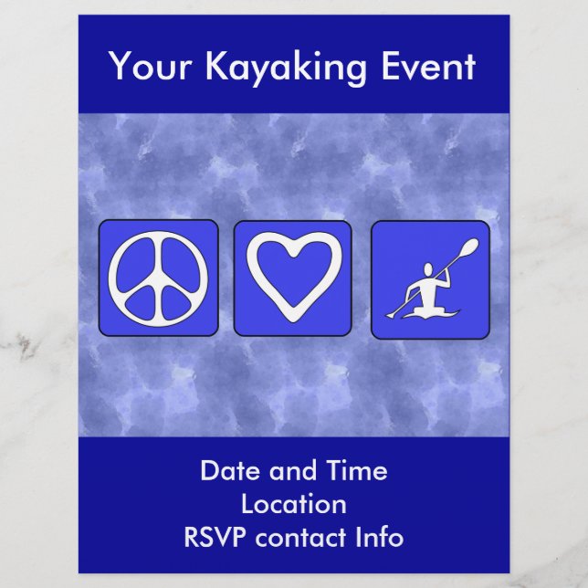 Peace Love Kayaking (Devant)
