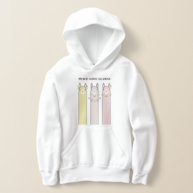 Peace Love Llamas - Cute Retro Colorée Llama Kids (Poser)