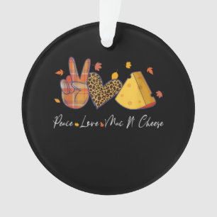 Peace Love Mac N Cheese Halloween Thanksgiving