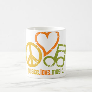 Peace Love Mug - choisir style & couleur