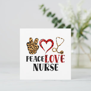 Peace Love Nurse - Cute Nurse Design (2)