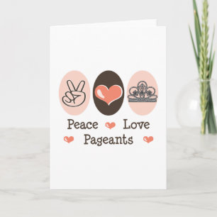 Peace Love Pageants Carte de voeux