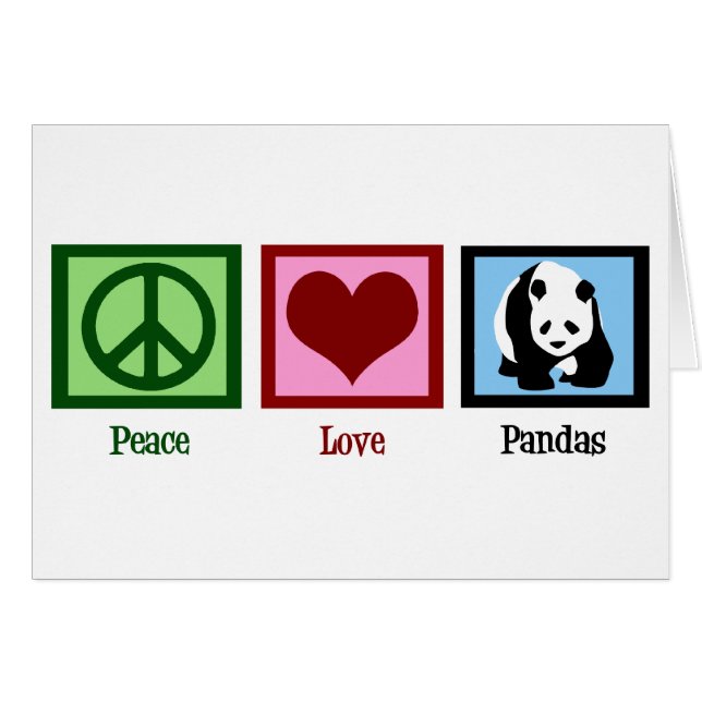 Peace Love Pandas (Devant horizontal)