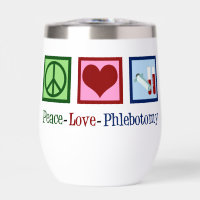 Peace Love Phlebotomy mignon Phlebotomiste