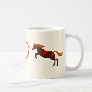 Peace Love Ponies Horse Mug