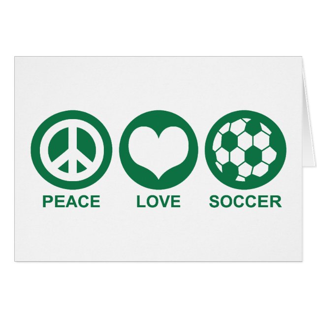 Peace Love Soccer (Devant horizontal)
