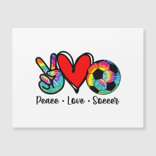 Peace Love Soccer Tie Dye Design Femmes Ados Fille