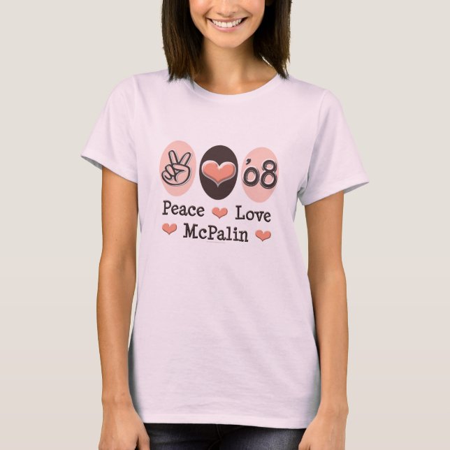 Peace Love T-shirt McPalin 08 Organic (Devant)