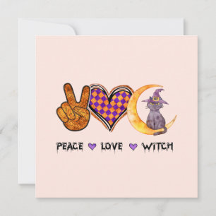 Peace Love Witch - Halloween Design