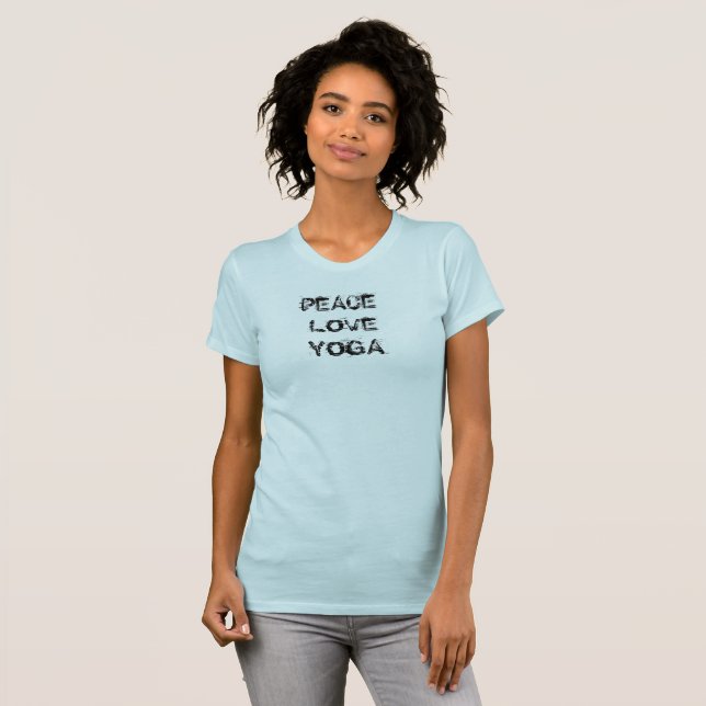 Peace Love Yoga Tshirt (Devant entier)