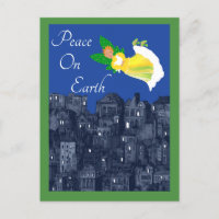 Peace on Earth Angel avec carte plat Dove