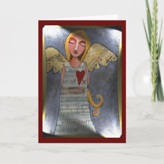 Peace on Earth Angel - Carte de voeux de Noël