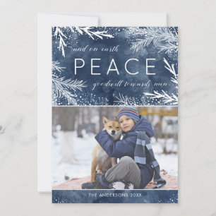 Peace On Earth - Carte photo de Noël