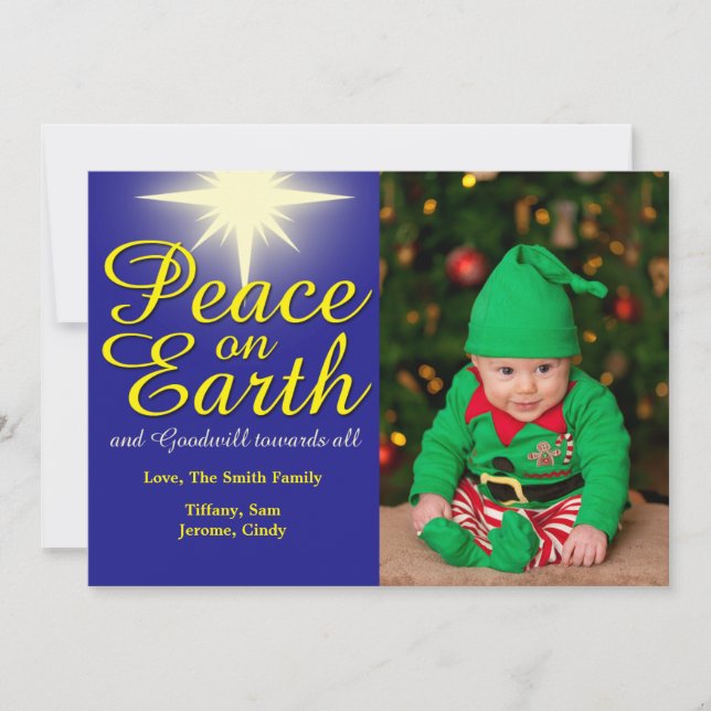 Peace on Earth Carte photo de vacances (Devant)