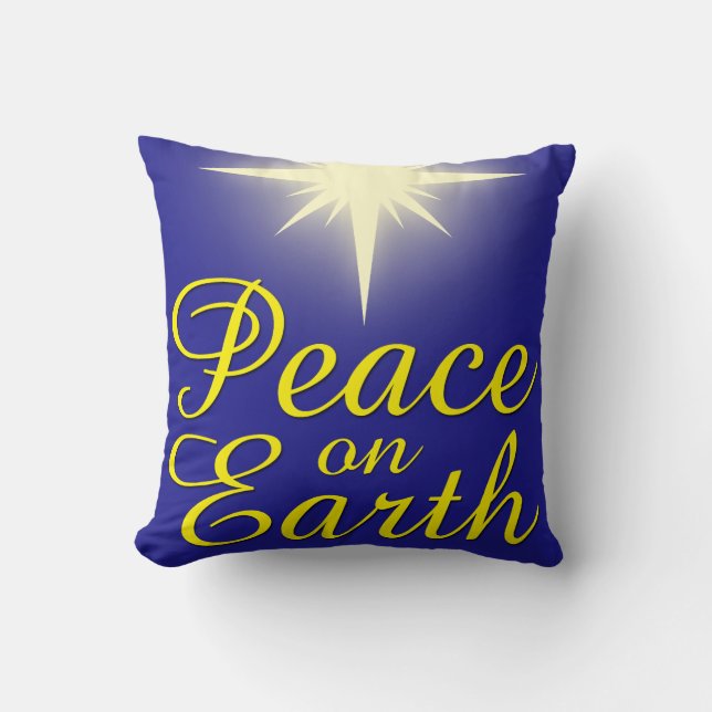 Peace on Earth Christa Star Coussin de vacances (Recto)