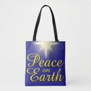 Peace on Earth Noël Star Sac fourre-tout de vacanc