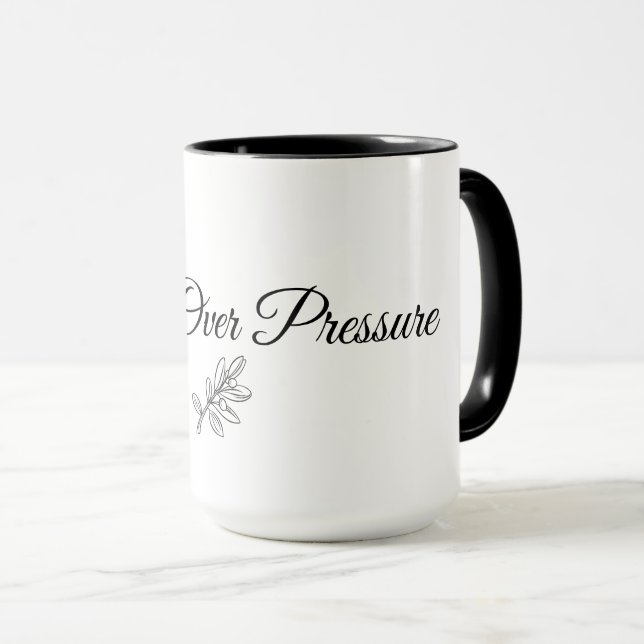 Peace Over Pressure – Calm Morning Minimal Mug (Devant droit)