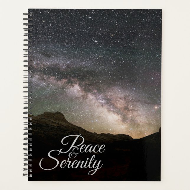 Peace & Serenity Mountain Night Sky (Devant)