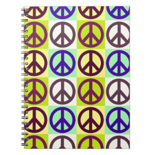 Peace Sign Pop Art Carnet