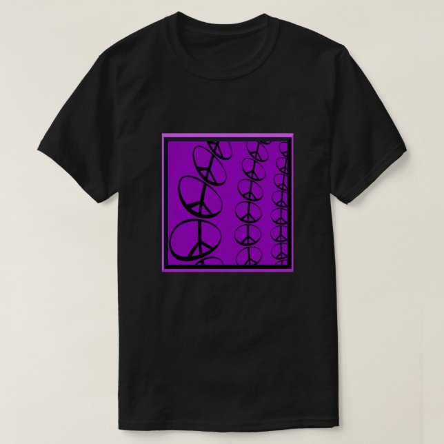 Peace Signs Fractal T-Shirt (Design devant)