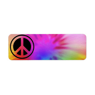 Peace Tie Dye Étiquette