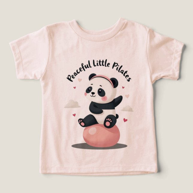 Peaceful Little Pilates Panda | Cute Kawaii Fitnes (Design Recto)