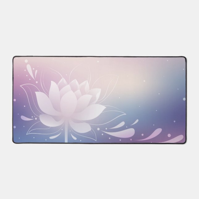 Peaceful Rhythm with Lotus Desk Mat (Recto)