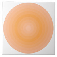 Peach flou Lame Orange Circles Carreaux céramique
