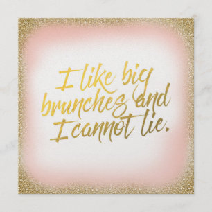 Peach Gold J'aime Big Brunches Invitation Pearl