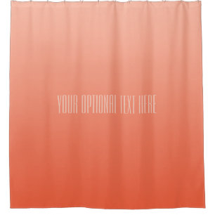 Peach Gradient texte personnalisé rideau de douche