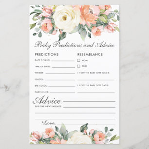 Peach Ivory Floral Baby Prédictions et conseils