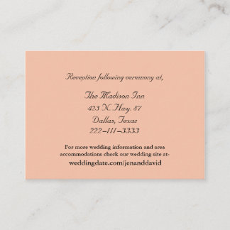 Peach Mariage cartes de boîtier