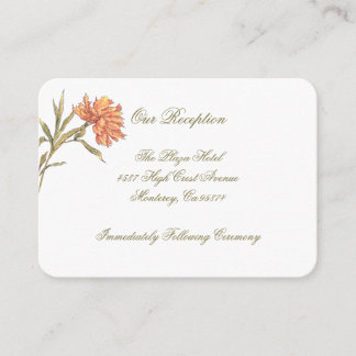 Peach Peony Floral Réception Insertion Cartes
