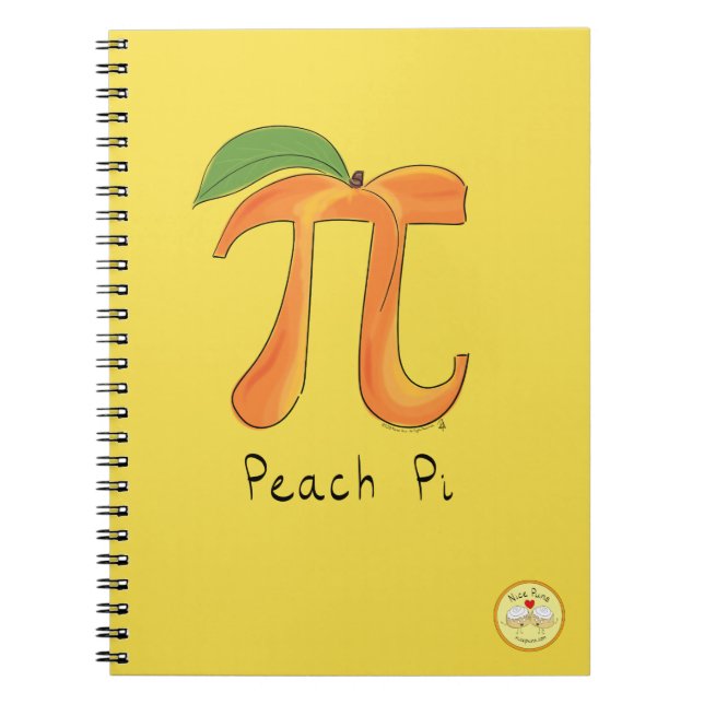 Peach Pi Cute Math Pi Carnet Jour (Devant)