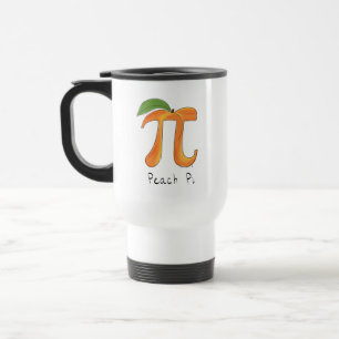 Peach Pi Cute Math Pi Day Café Voyage Mug