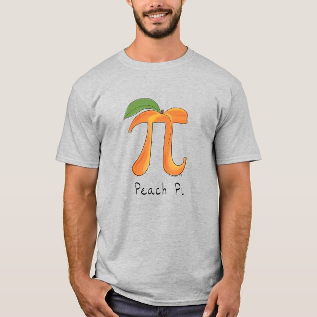 Peach Pi Cute Math Pi Day T-Shirt Homme (Devant)