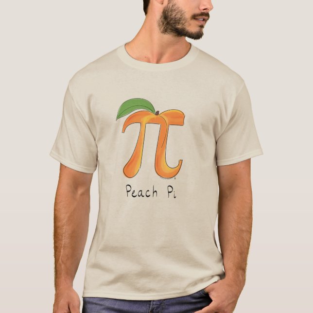 Peach Pi Cute Math Pi Day T-Shirt Homme (Devant)