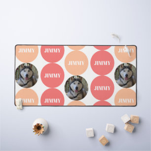 Peach Pink Modern Chien Photo