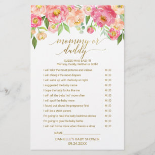 Peach & Pink Peony Flower Word Scramble Jeu