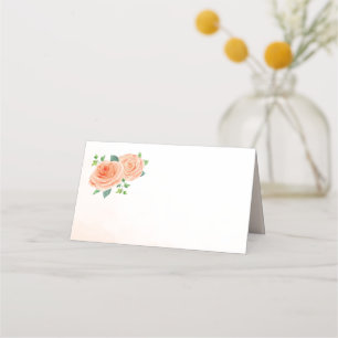 Peach Rose - Cartes de place vides