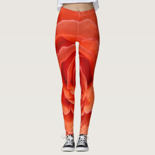 Peach Rose Leggings