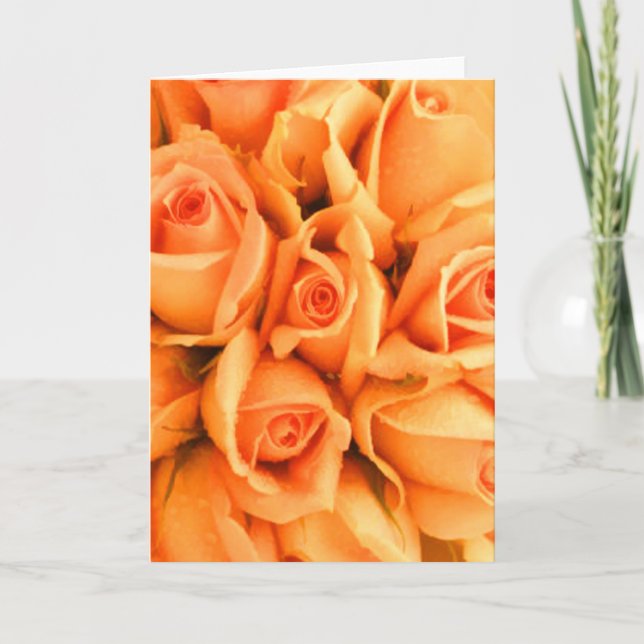 Peach Rose Note Cartes (Devant)