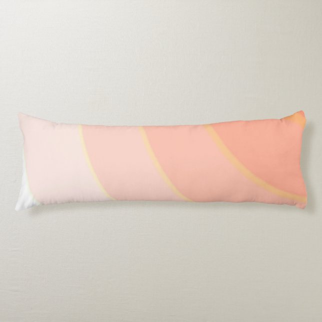 Peach Swirls Body coussin (Devant)