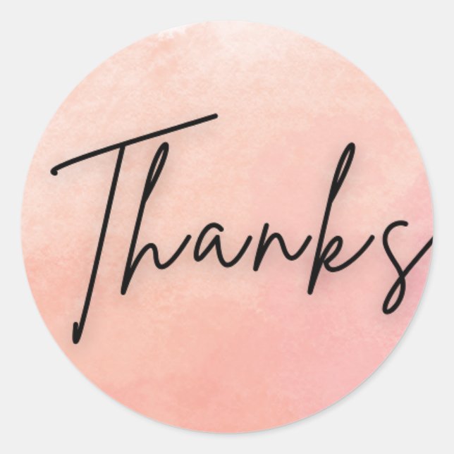 Peach Thanks Sticker (Devant)