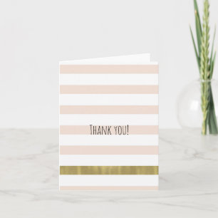 Peach White Gold Stripes Merci