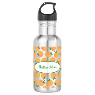 Peaches Cute Kids Bouteille d'eau avec le nom