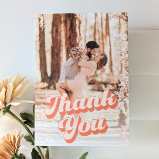 Peachy Retro Mariage Merci