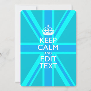 Peacock Aqua Gardez Le Calme Et Votre Texte Union